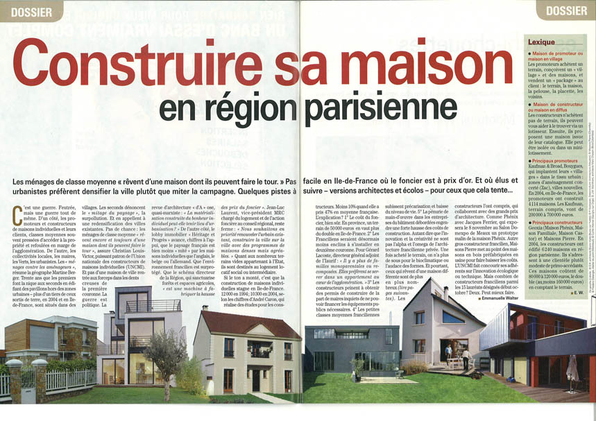 Construire sa maison en région parisien