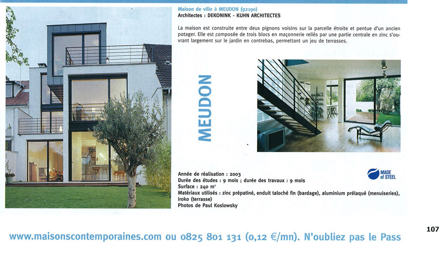 Maisons contemporaines