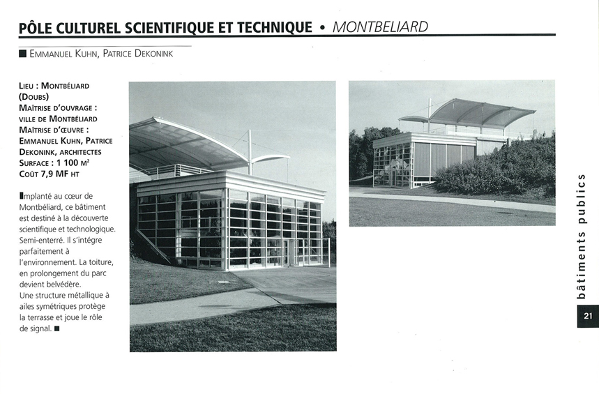 Pôle culturel scientifique et technique - Montbeliard
